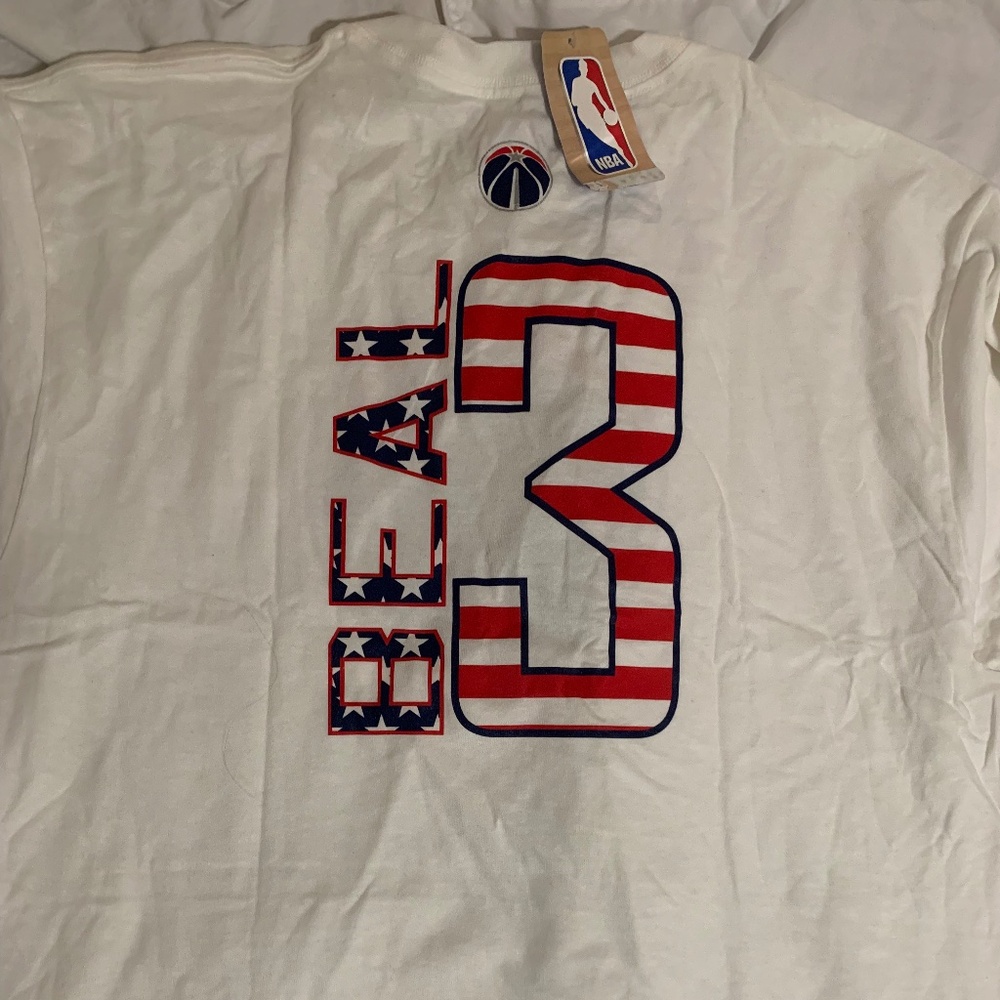 Bradley Beal Washington Wizards Majestic  T-shirt Jersey mens XL white